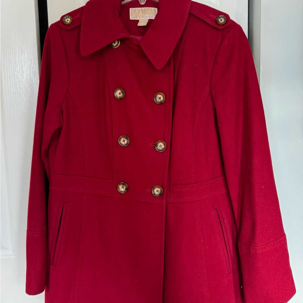 Michael Kors Scarlet Red Coat, L